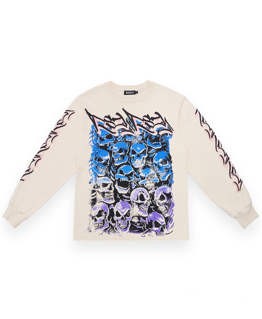 Skullscape Long Sleeve Cream