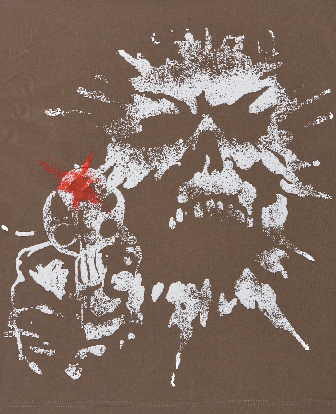 X RATED SKULL TEE TAUPE HAZE