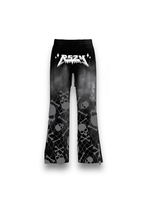 Signature Skull Lace Flare Sweatpants